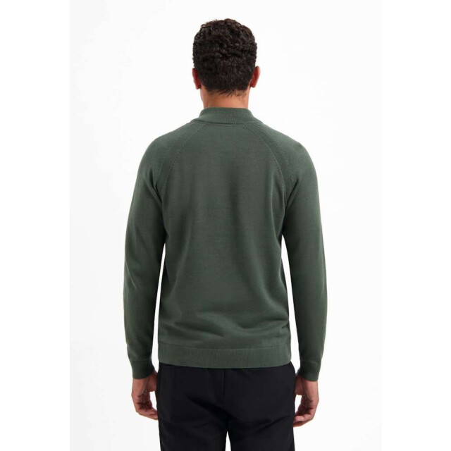 No Excess Pullover half zip high collar solid dark green 29230967SN-052 large