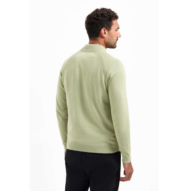 No Excess Pullover half zip high collar solid light moss 29230967SN-197 large