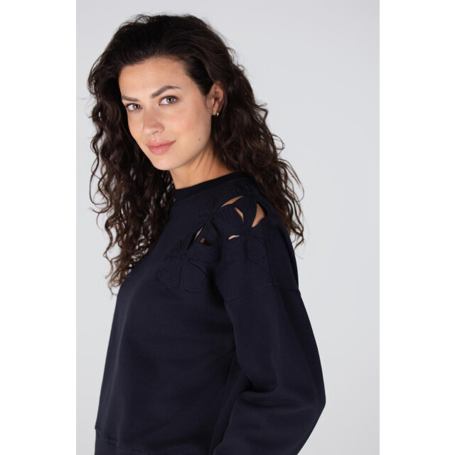 Jansen Amsterdam Gaby sw156 trui dark blue SW156 large