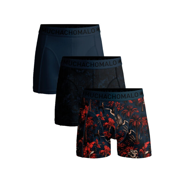 Muchachomalo Heren 3-pack boxershorts PALMBIRDS1010-01 large