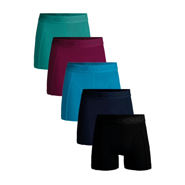 Muchachomalo Heren 5-pack boxershorts light cotton LCSOLID1010-137 large Muchachomalo Heren 5-pack boxershorts light cotton LCSOLID1010-137 large