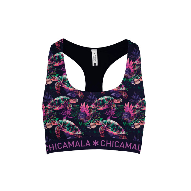 Muchachomalo Girls 1-pack racer back print TURTLE1220-01J large