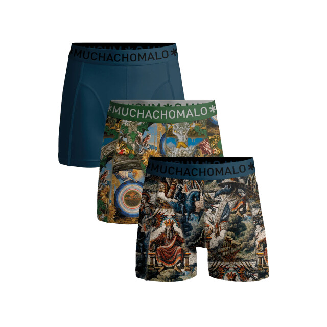 Muchachomalo Heren 3-pack boxershorts premodern PREMODERN1010-07 large Muchachomalo Heren 3-pack boxershorts premodern PREMODERN1010-07 large