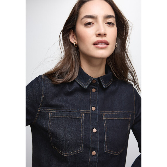 Street One a346057 style blouse,rinse blue A346057 large