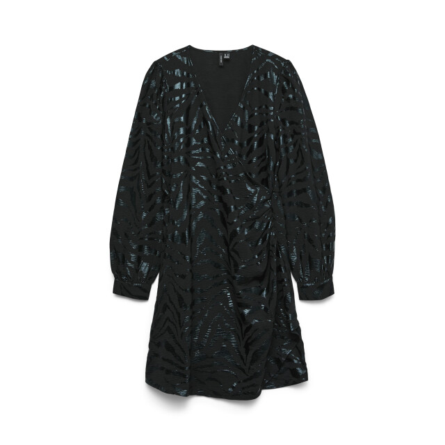 Vero Moda Vmcarla foil l/s short wrap dress w 10335942 large