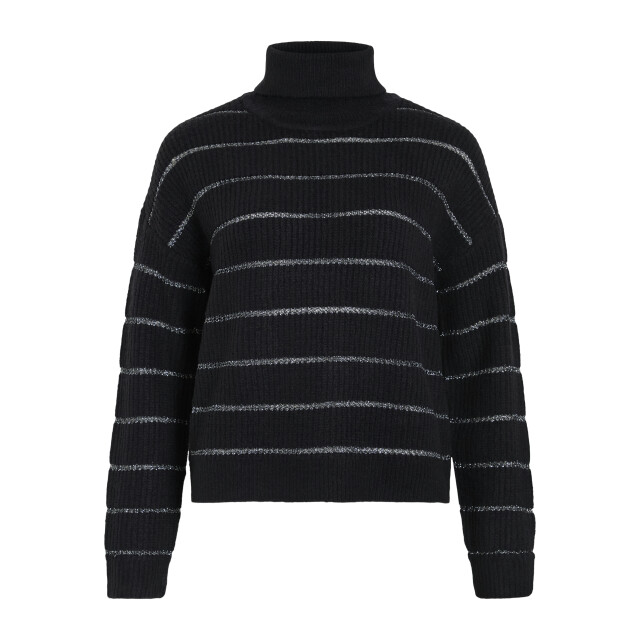 Vila vizaza rollneck l/s glitter knit to 14109970 gun metal 06012.991.0090 large