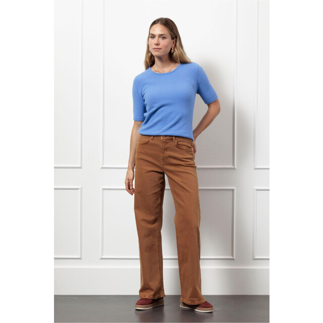 Studio Anneloes lexie col denim trousers 13299 1300 caramel 06511.810.0172 large