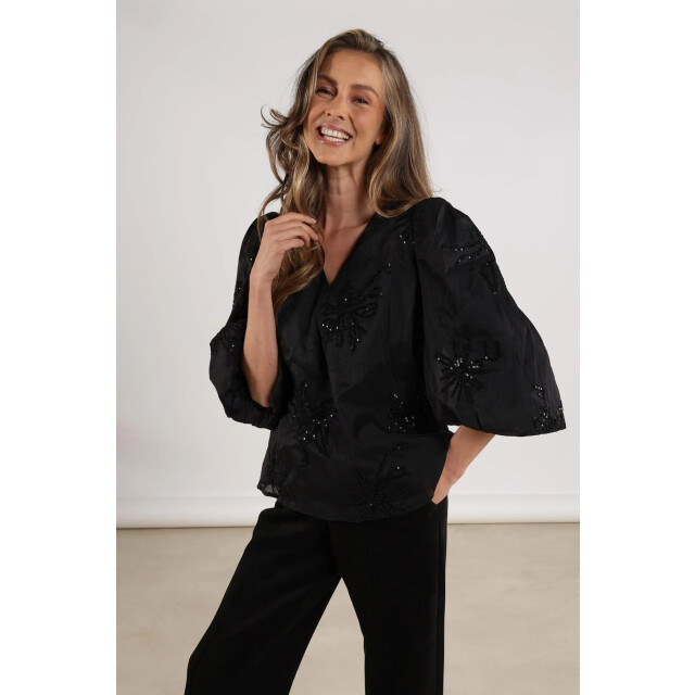 Nukus Nkf02001 delilah blouse embroidery NKF02001 Delilah Blouse Embroidery large