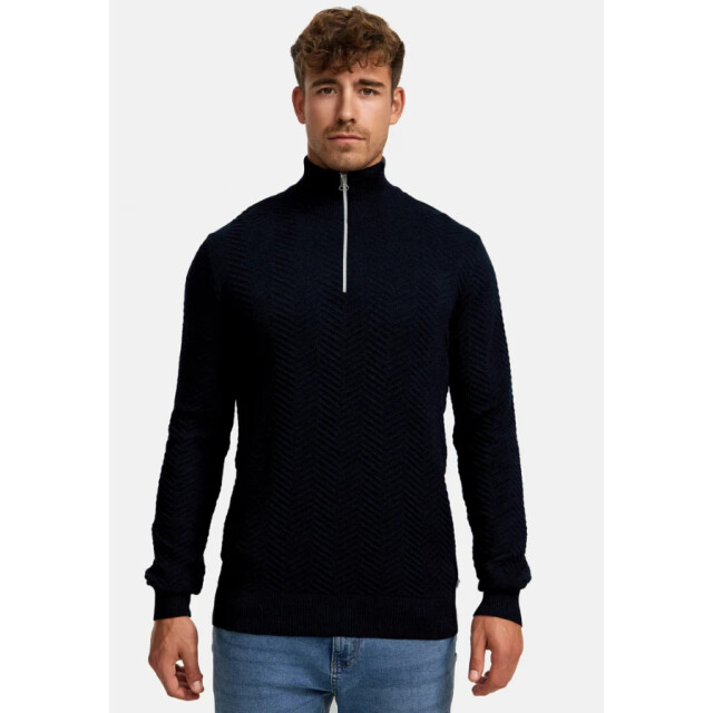Kronstadt Ks2790 carlo half zip 469 sky captain heren trui 469 Sky Captain/KS2790 CARLO Half Zip large
