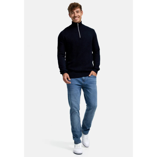 Kronstadt Ks2790 carlo half zip 469 sky captain heren trui 469 Sky Captain/KS2790 CARLO Half Zip large