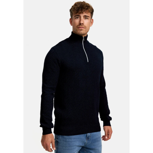 Kronstadt Ks2790 carlo half zip 469 sky captain heren trui 469 Sky Captain/KS2790 CARLO Half Zip large