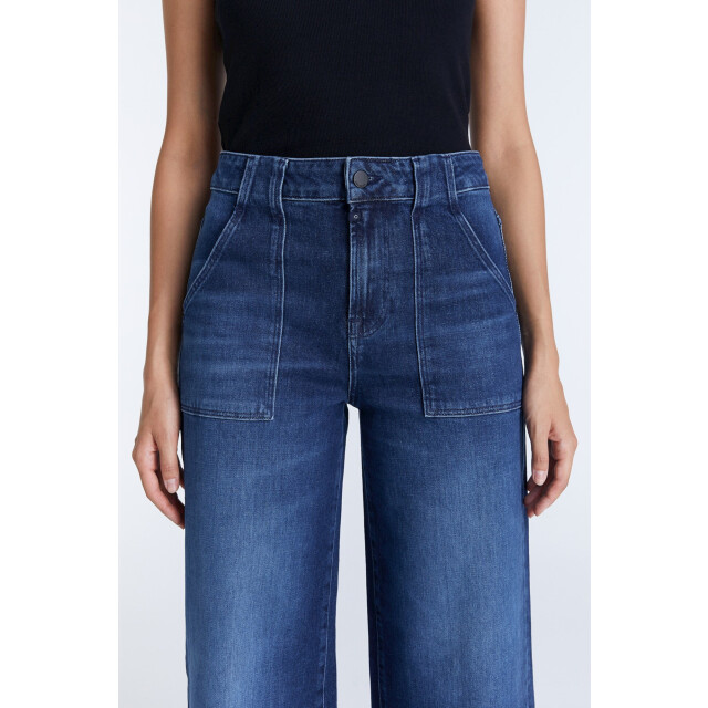 C.O.J. Denim High waist wide leg dark blue Lulu-4 large