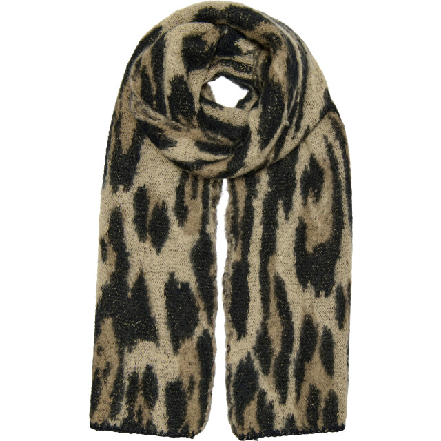 Only Onlmaude stitched edge scarf cc tannin/leopard 15350197-177945001 large