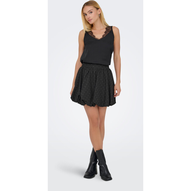 Only Onlchigo life satin lace mix singlet wvn black 15358472-177911 large