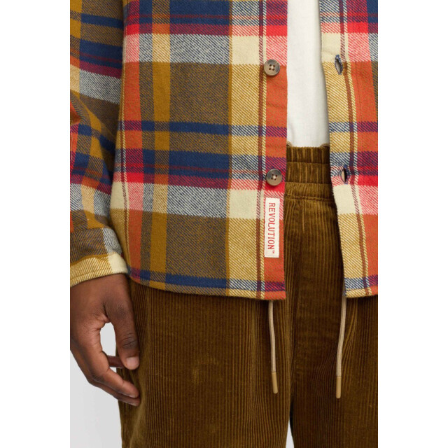 Revolution Casual shirt dustbrown 3196 DUSTBROWN large