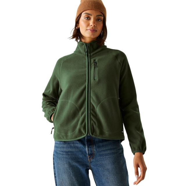 Regatta Dames frankie full zip fleecejack UTRG12094_darkkhaki large