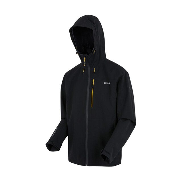 Regatta Heren birchdale ii waterdichte jas UTRG11378_blackgold large
