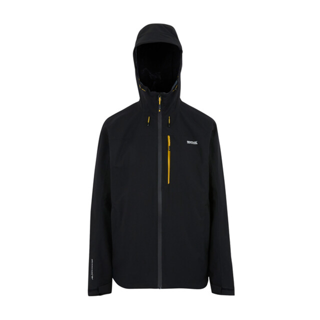 Regatta Heren birchdale ii waterdichte jas UTRG11378_blackgold large