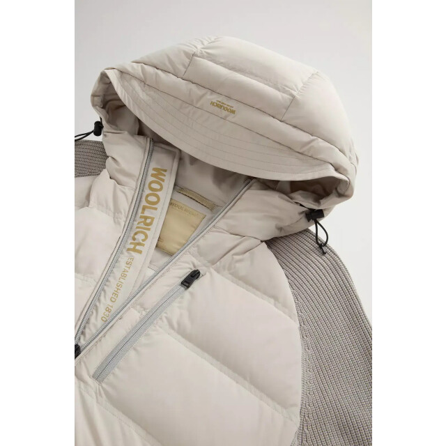Woolrich Men matt stretch hybrid jacket dove 159968330 large