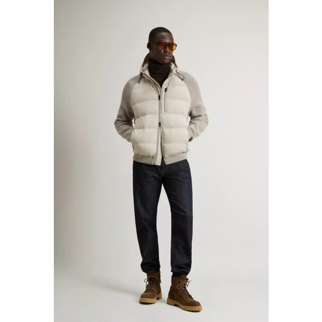 Woolrich Men matt stretch hybrid jacket dove 159968330 large