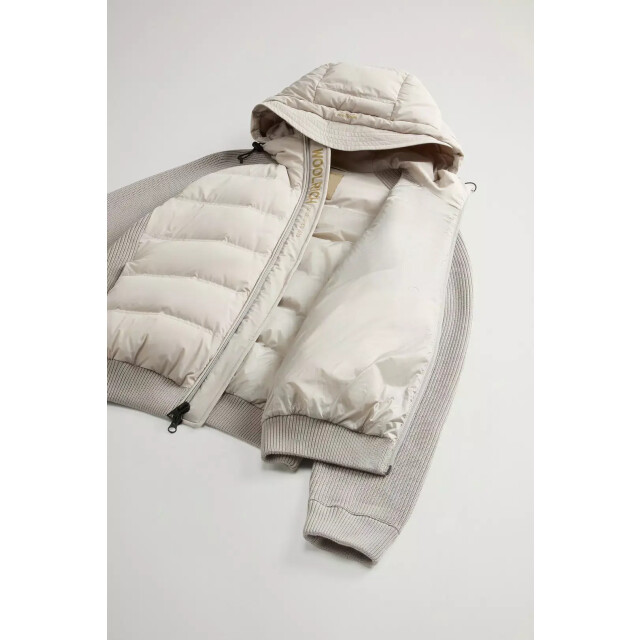 Woolrich Men matt stretch hybrid jacket dove 159968330 large