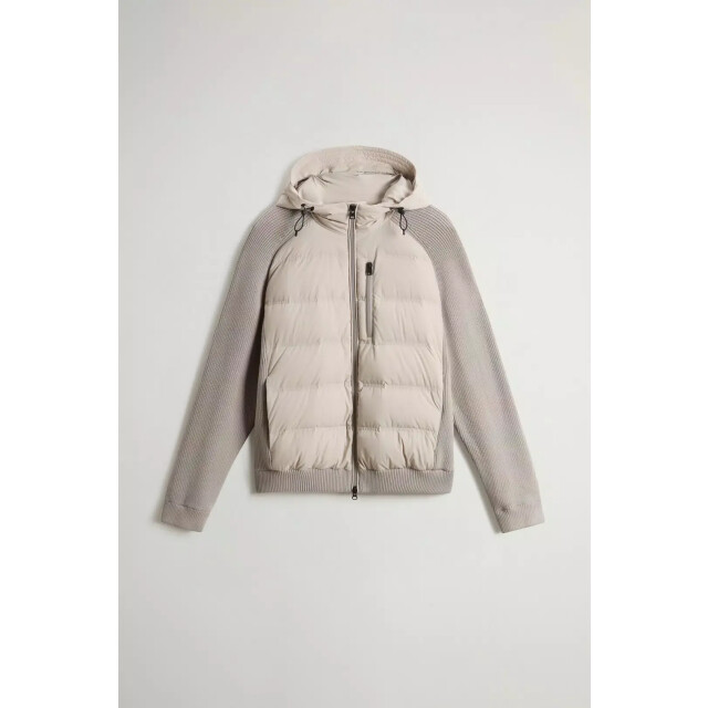 Woolrich Men matt stretch hybrid jacket dove 159968330 large