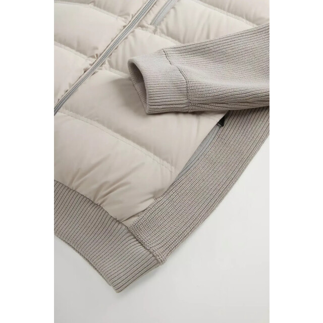 Woolrich Men matt stretch hybrid jacket dove 159968330 large