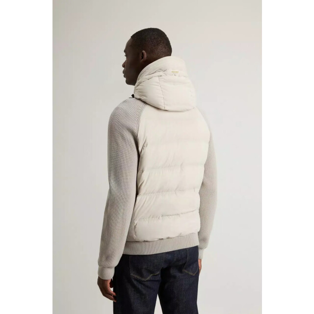 Woolrich Men matt stretch hybrid jacket dove 159968330 large