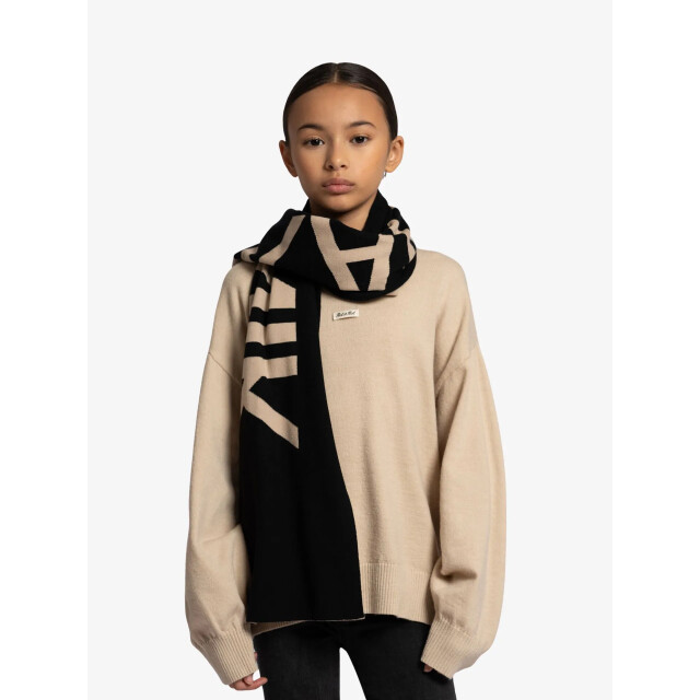 Nik & Nik Meisjes sjaal jayla black hummus G-9-718-2505-9175 large