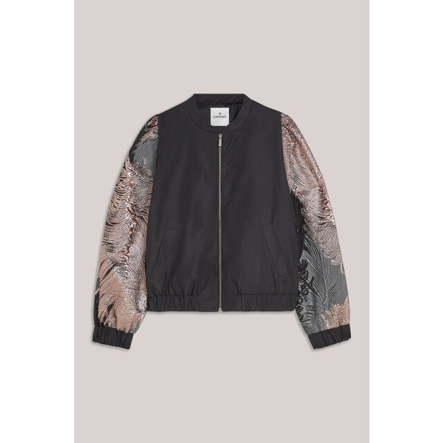 Summum 1s1275-12336 bomber jacket leaves 1s1275-12336 Bomber jacket leaves large