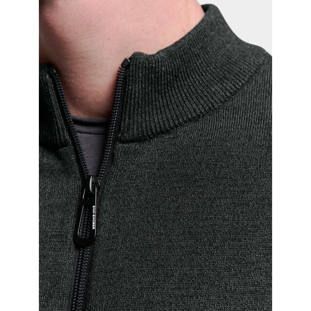No Excess Vest cardigan 2 coloured melange n2154/023 196059 large