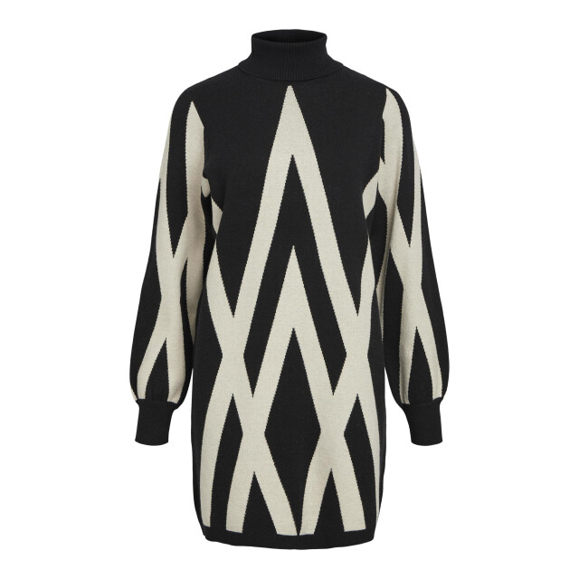 Object Objray l/s knit rollneck dress aop 23041252 large