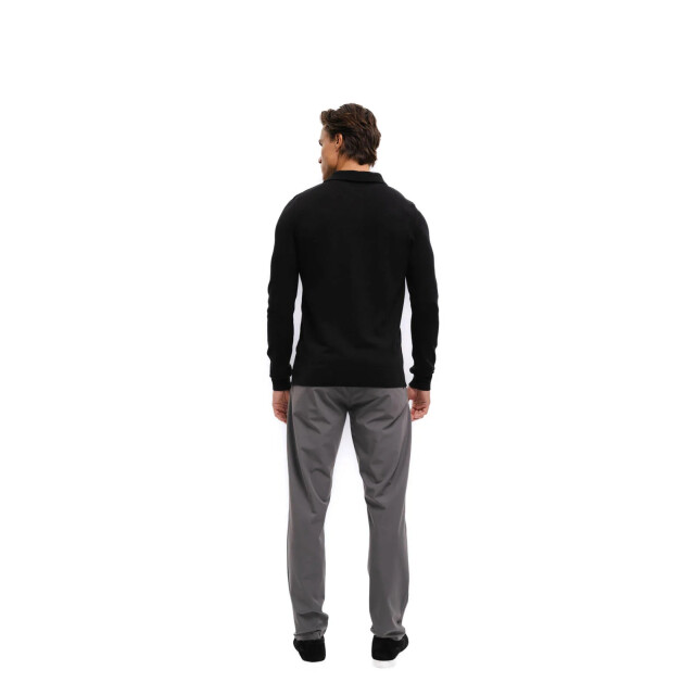 Malelions men knitted longsleeve polo mm3-aw25-17 900 black 05312.990.0006 large