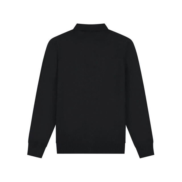 Malelions men knitted longsleeve polo mm3-aw25-17 900 black 05312.990.0006 large