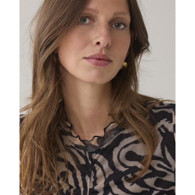 Summum top ornament print on mesh 3s5217-30733 990 black 06012.990.0082 large