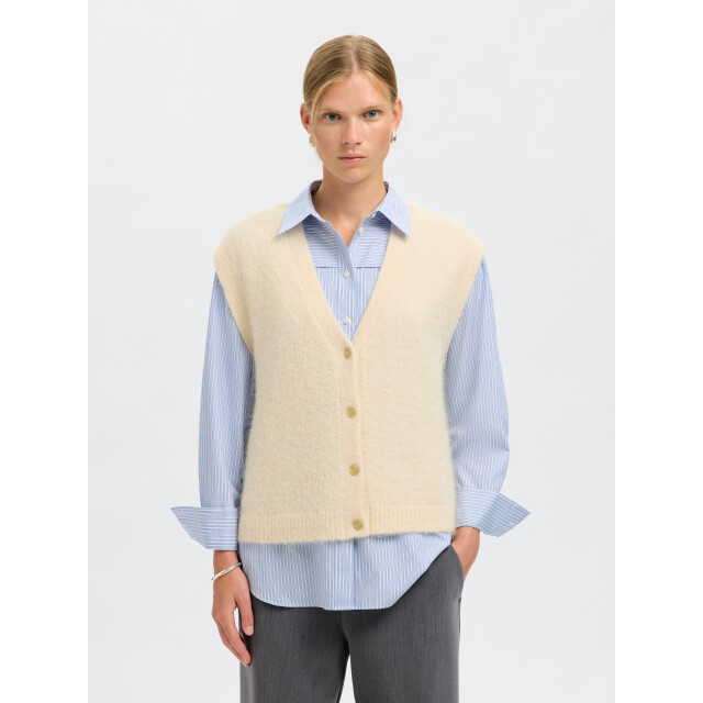 Selected Femme slfgabella knit vest 16099268 birch 06741.198.0068 large