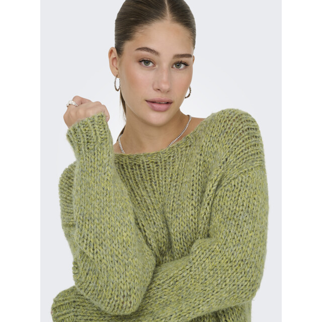 Only onlmille ls o-neck knt 15358518 peat moss 06712.369.0086 large