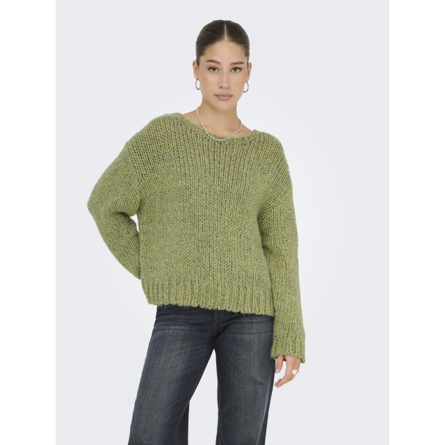 Only onlmille ls o-neck knt 15358518 peat moss 06712.369.0086 large