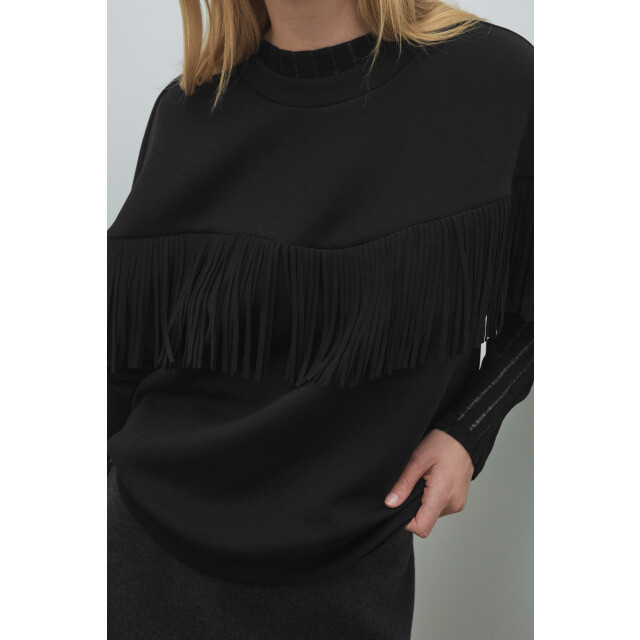 Vila vireflect l/s o-neck fringe sweatsh 14109498 beauty 06721.991.0087 large