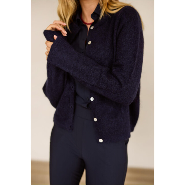 Studio Anneloes bibi mohair cardigan 13135 6900 dark blue 06741.270.0001 large