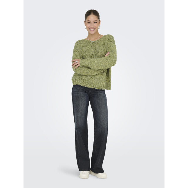 Only onlmille ls o-neck knt 15358518 peat moss 06712.369.0086 large