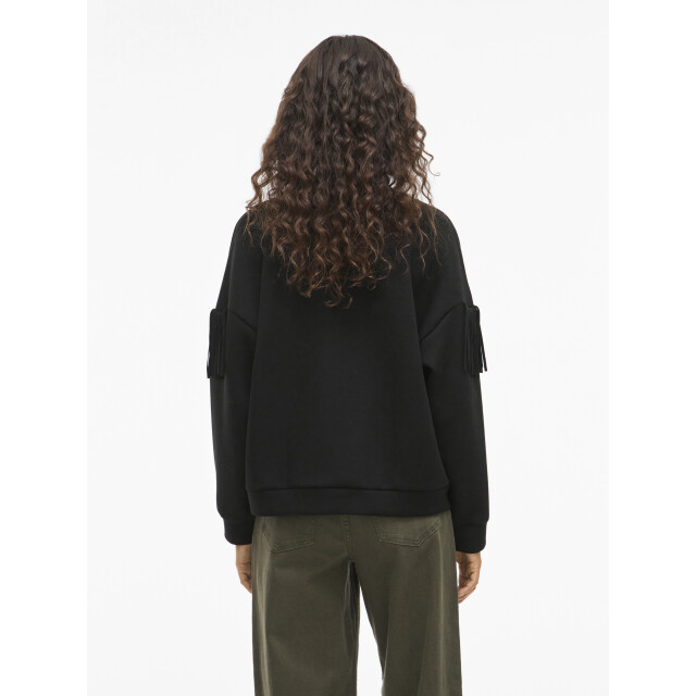 Vila vireflect l/s o-neck fringe sweatsh 14109498 beauty 06721.991.0087 large