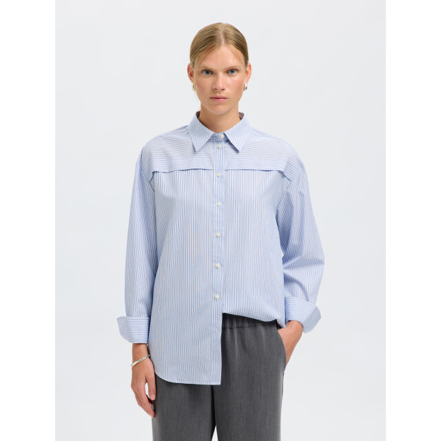Selected Femme slfallison oversize ls shirt b 16099458 cashmere 06615.211.0109 large
