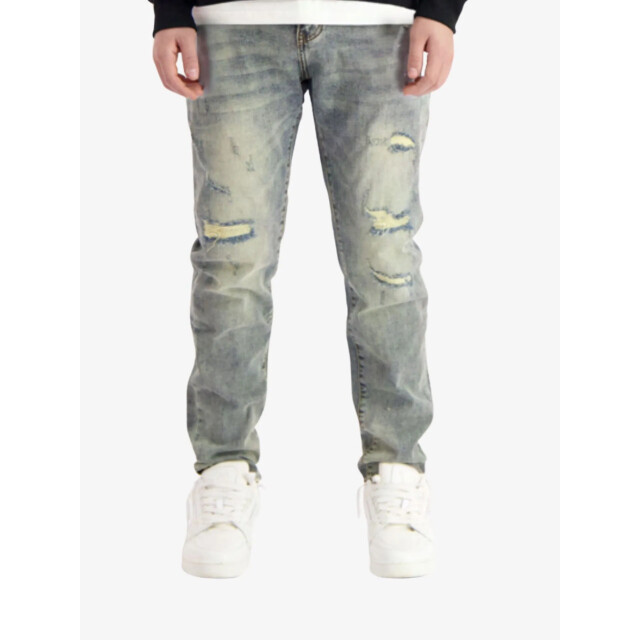 Black Bananas Jongens spijkerbroek repaired denim 2-225-4-12-44 large