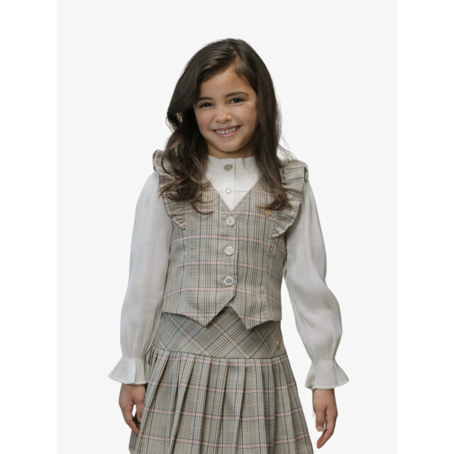 Le Chic Meisjes gilet elize boyfriend check C508-5105-921 large