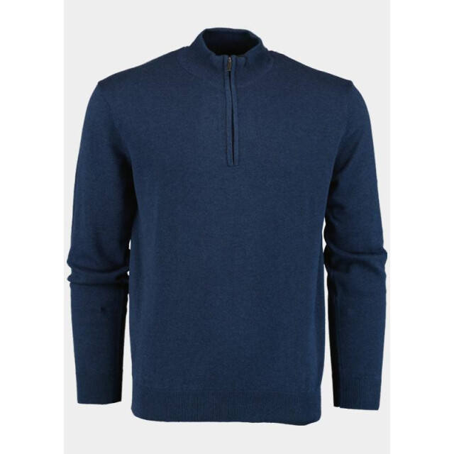 Bos Bright Blue Half zip half zip 100% katoen 528400cct-13/695 191366 large
