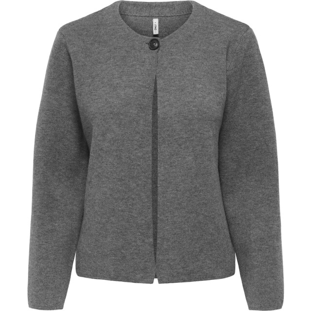 Only Onlanneli life ls button jacket cc knt medium grey 15350578-179075 large