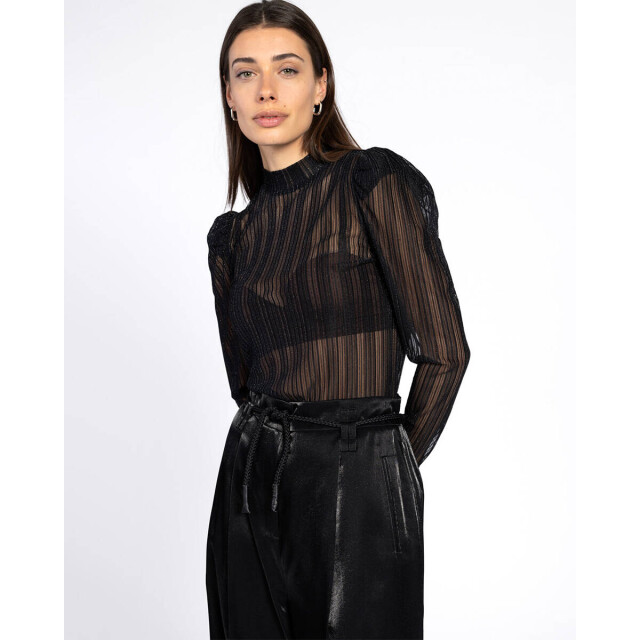 Aaiko Top lange mouw ivona mesh pes 12 Aaiko Top lange mouw IVONA MESH PES 12 large