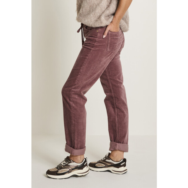 Para Mi Para-mi cord pants- BOBBY CORD PANTS MAUVE large
