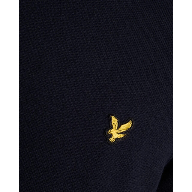 Lyle and Scott Kn2136v dark navy heren trui - Dark Navy/KN2136V large